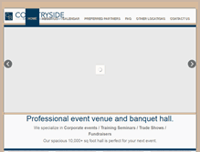 Tablet Screenshot of countrysidebanquets.com